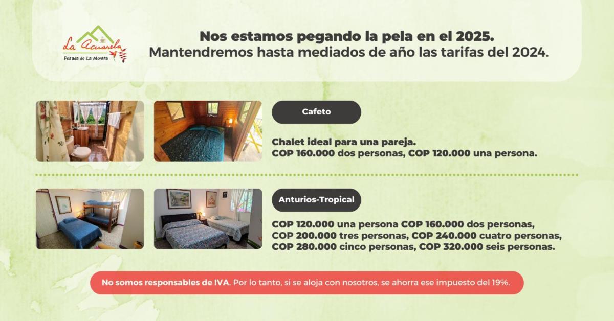 La Acuarela, Posada De La Monita Pereira Εξωτερικό φωτογραφία